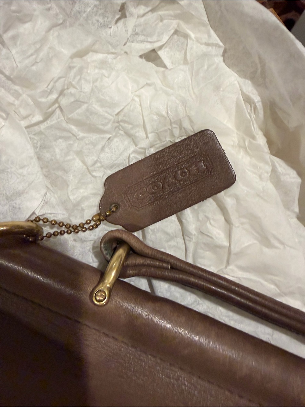 Coach Vintage Taupe Leather Willis Bag #9927 - Picture 2 of 16
